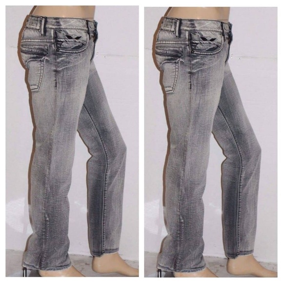 New Men ROBIN'S JEAN Straight Leg Jeans -Long Flap - Picture 2 of 8